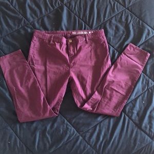 Maroon jeggings